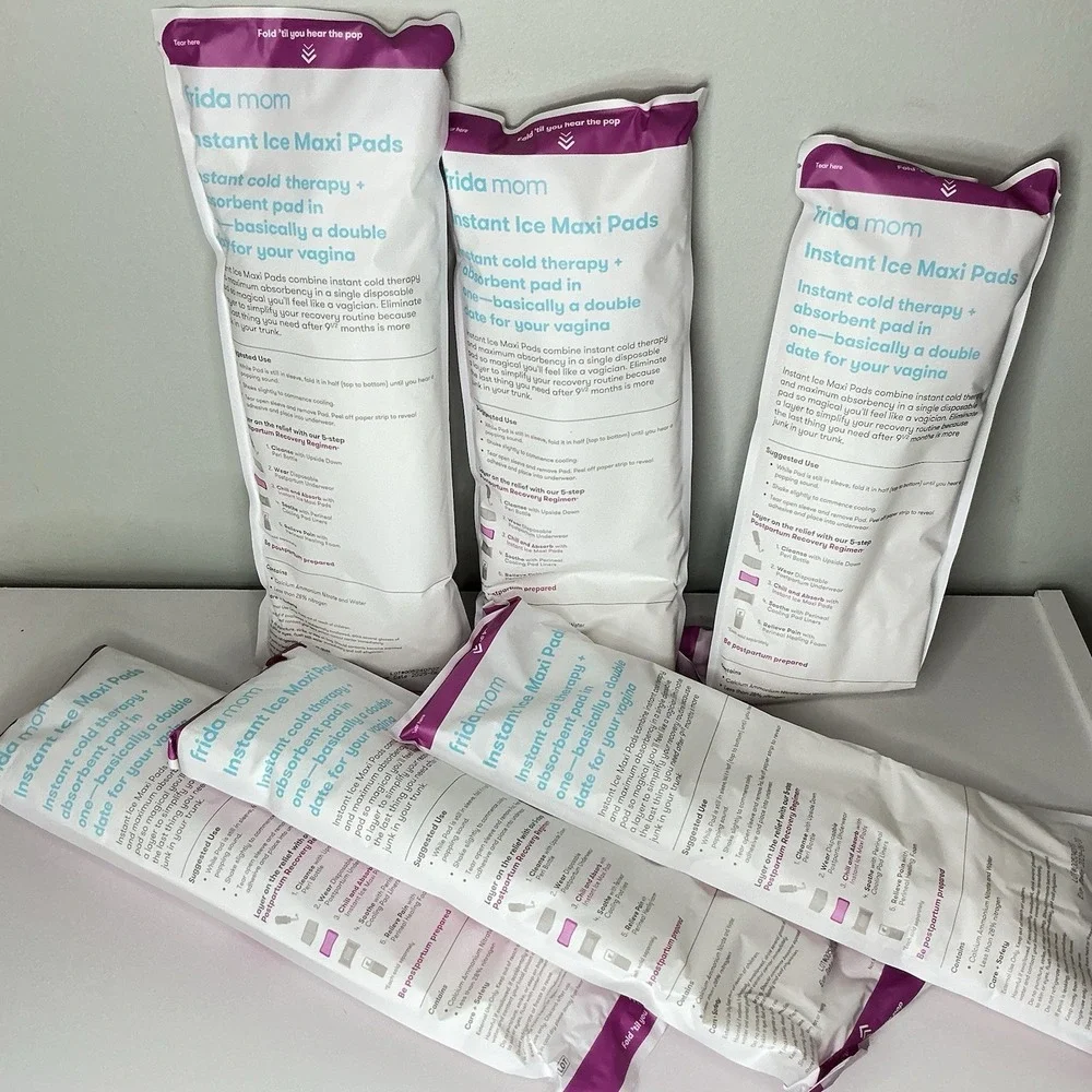 Lot Of 6 Frida Mom Instant Ice‎ Cold Therapy Absorbent Maxi Pads